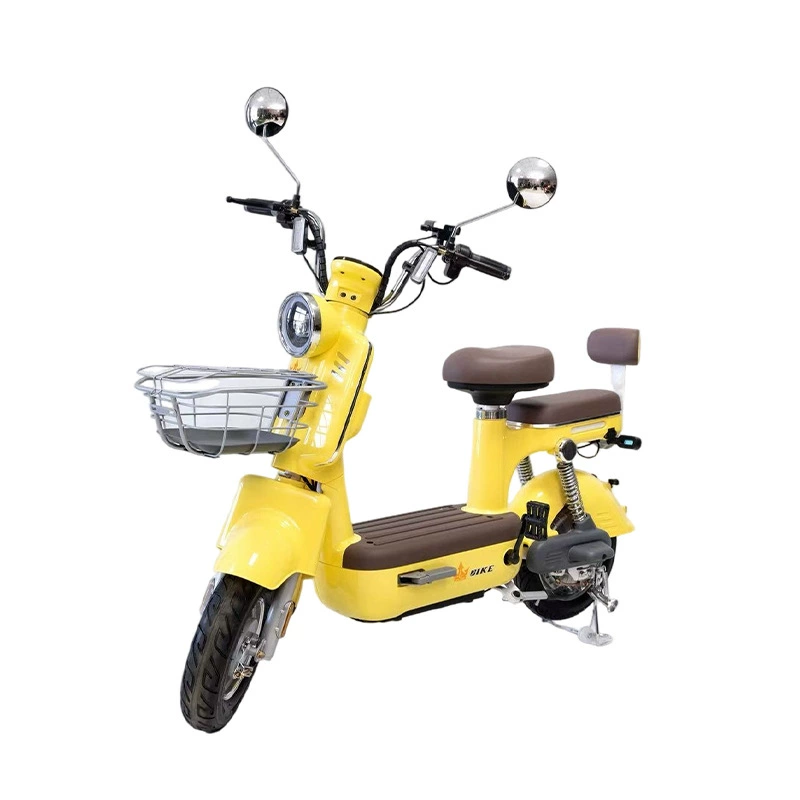 Yellow Retro Mini 2-Seater Electric Bike